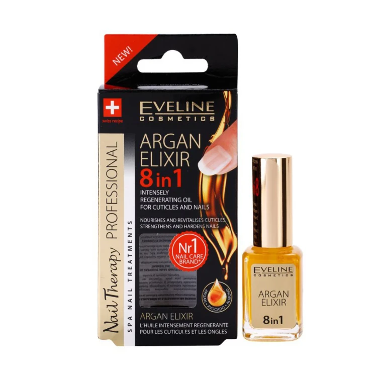 Eveline Argan Elixir 8in1 For Cuticles & Nails 12ml