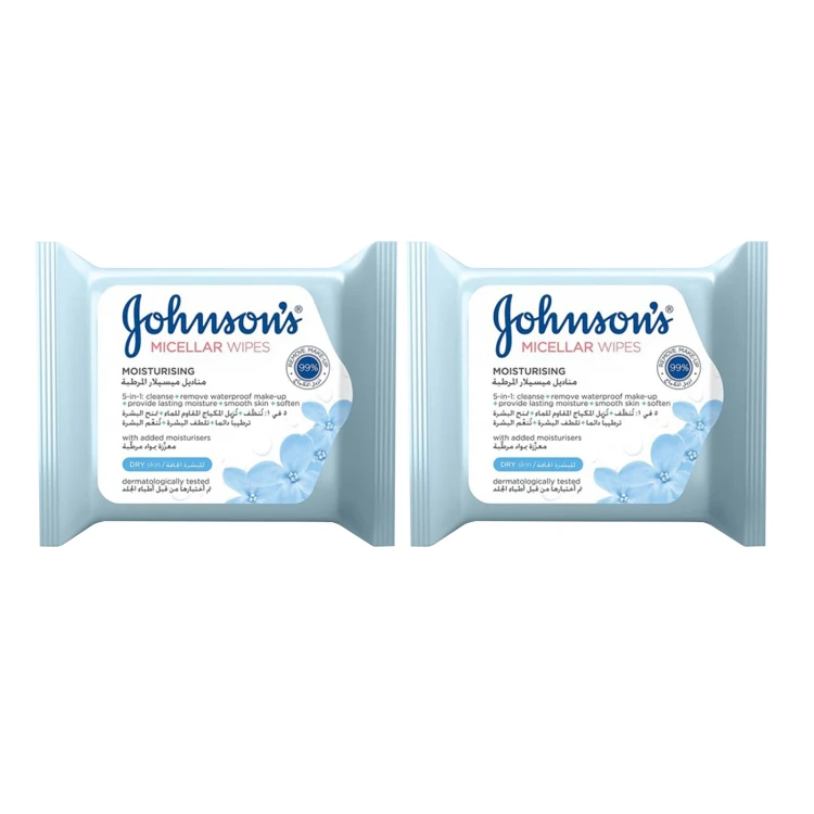 Johnsons Replenishing moist Wipes 25'S 1+1 Offer
