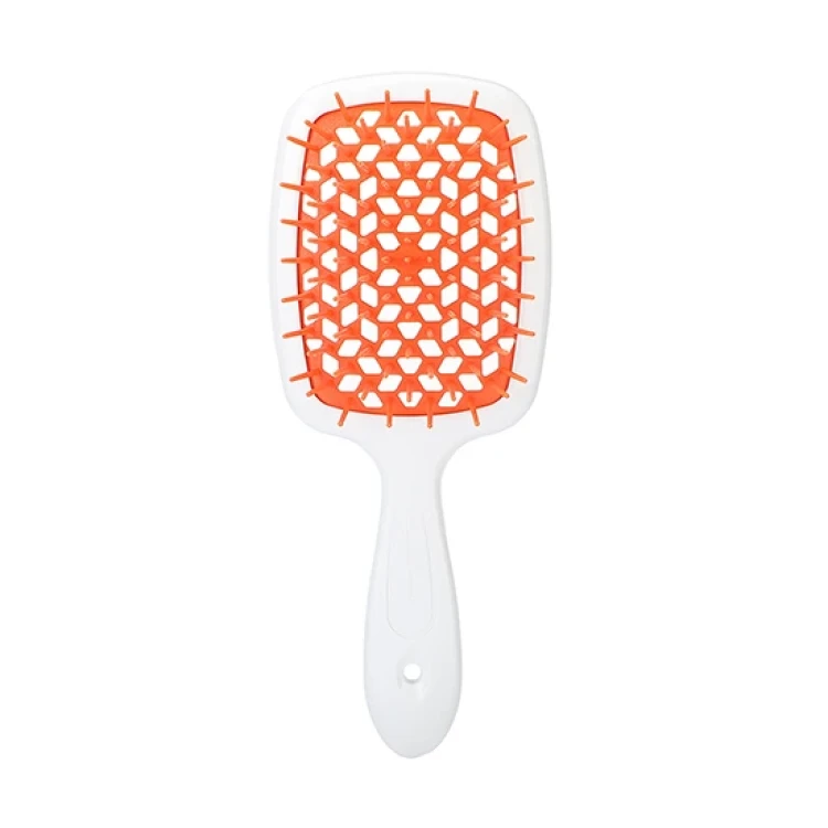 JANEKE HAIR BRUSH WHITE ORANGE