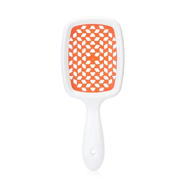 JANEKE HAIR BRUSH WHITE ORANGE