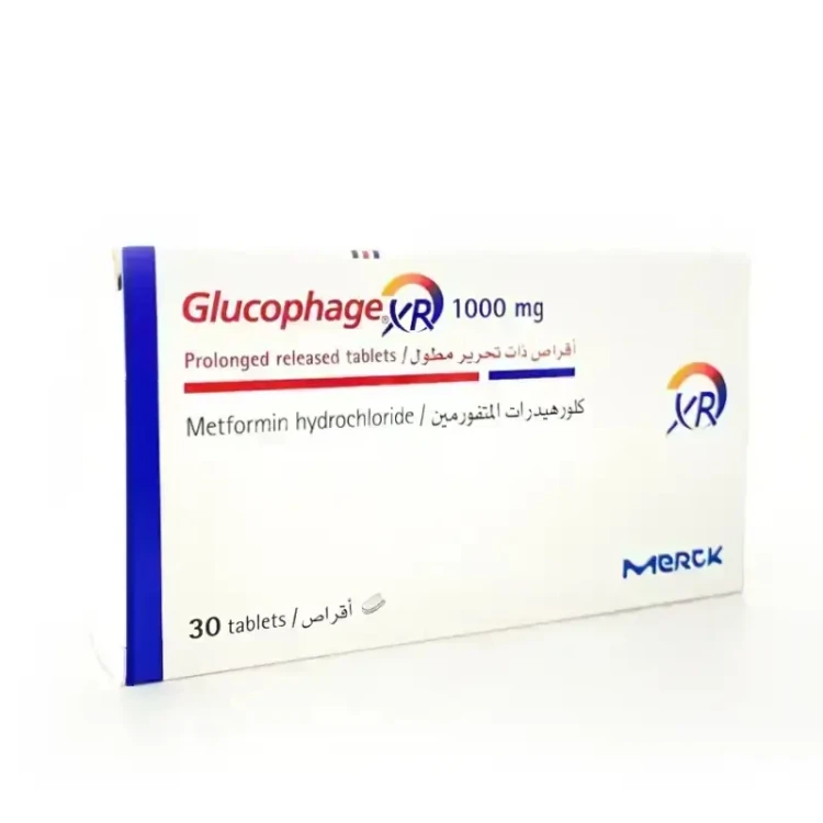 Glucophage XR 1000 Mg Tabs 30's