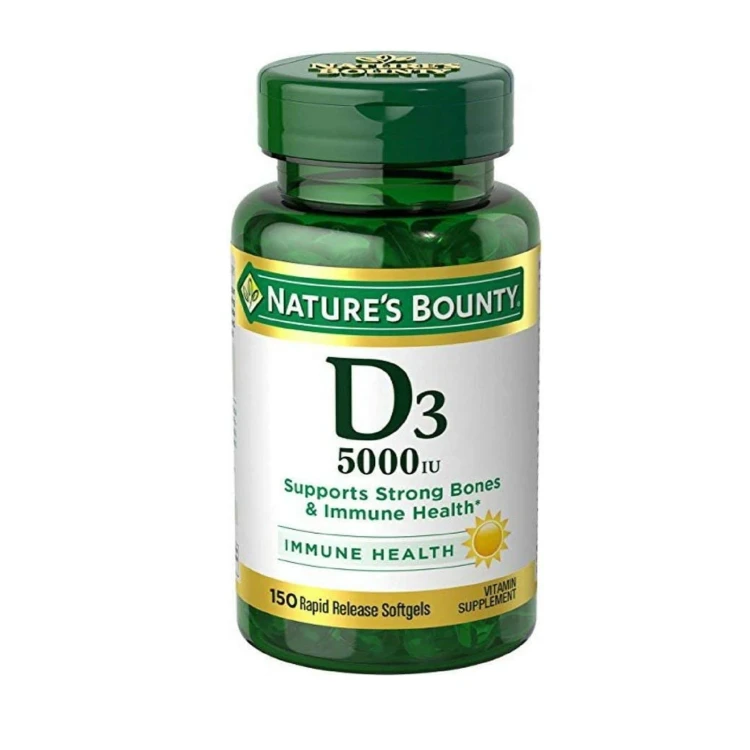 Natures Bounty Vitamin D 5000 Iu Softgels 150'S