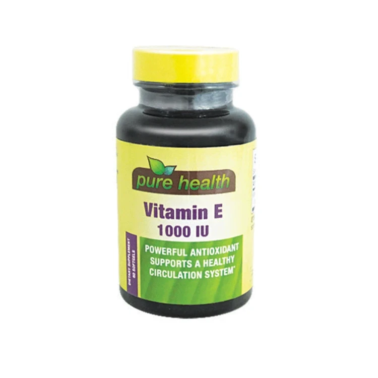 بيور هيلث فيتامين إي 1000 وحدة دولية 60 كبسولة هلامية 128