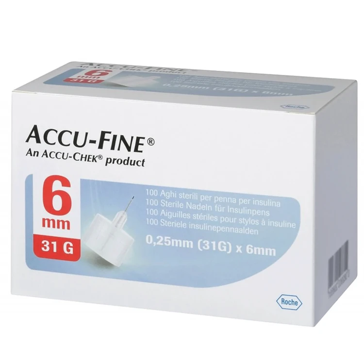 Accu Fine 0.25mm (31G) *6mm 100'S