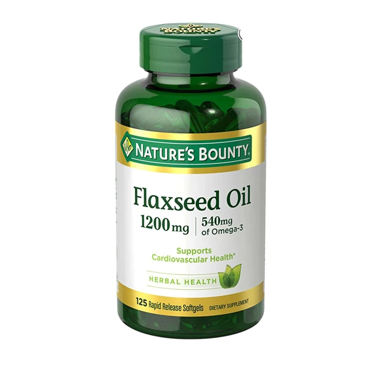 Nature's Bounty Flaxseed Oil 1200 mg Softgels 125'S
