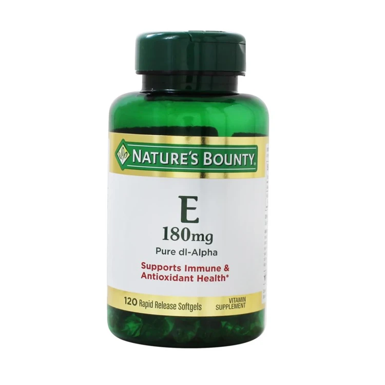 Nature's Bounty Vitamin E 180Mg 400 Iu Dl Alpha Softgels 120 S