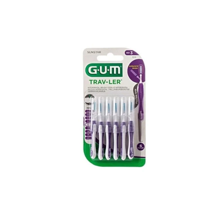 Butler Gum Traveller Interdental Brush 1.2m 6's 1512