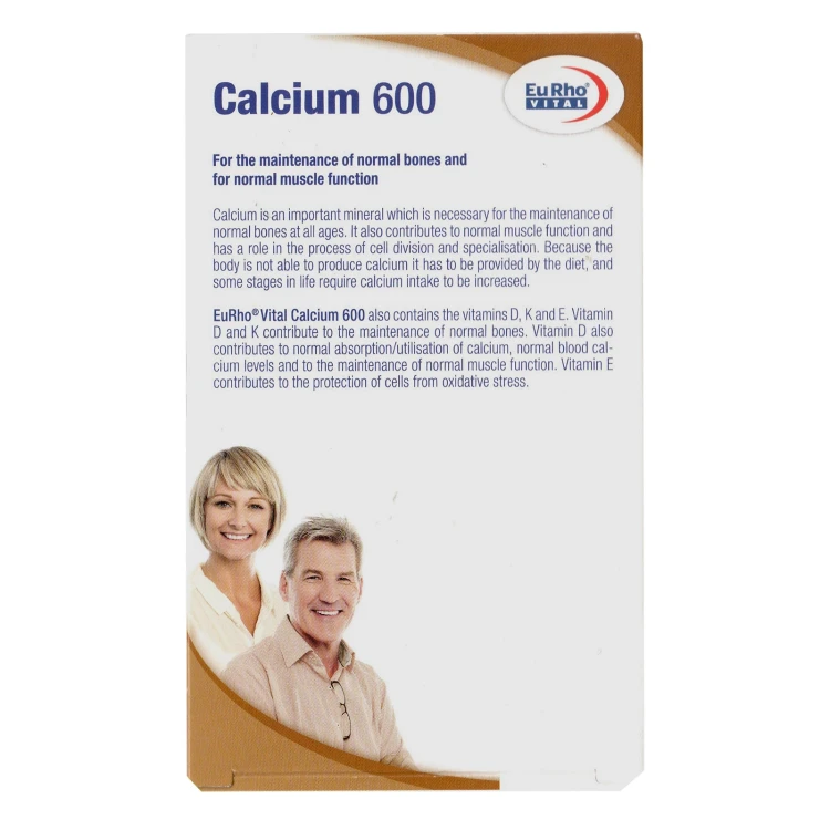 EuRho- Vital Calcium 600mg 60's