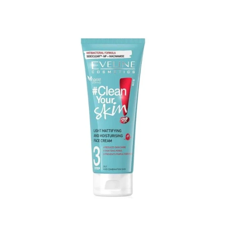 Eveline clean your skin light mattifying and moist cream 75ml
