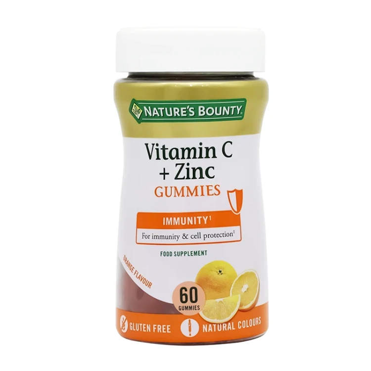 Nature's Bounty Vitamin c +Zinc gummies 60's