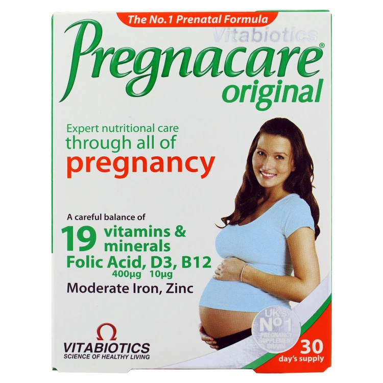 PREGNACARE WITH FOLIC ACID 400MG 30 TABS