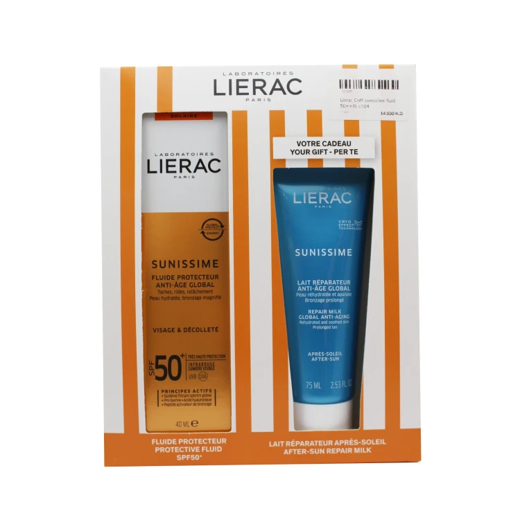 Lierac Coff sunissime fluid 50+milk c104