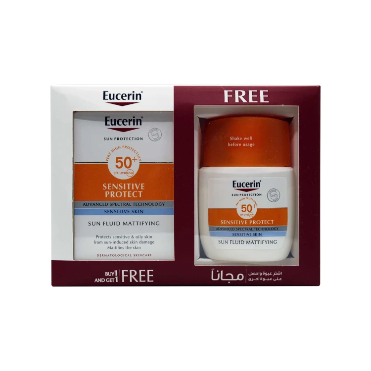 Eucerin Sun Fluid Matifying kit offer 1+1