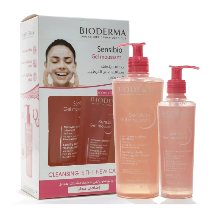 BIODERMA Sensibio Gel Moussant 500ml + 200ml - OFFER