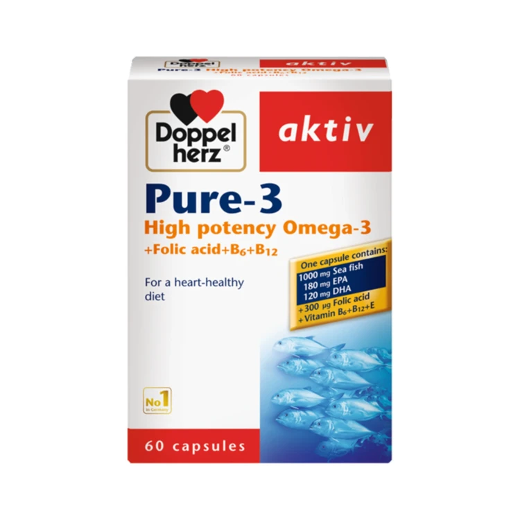 Doppelherz Pure 3 omega 60's capsules