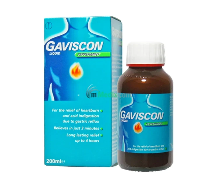 GAVISCON PEPPERMINT LIQUID 200ML