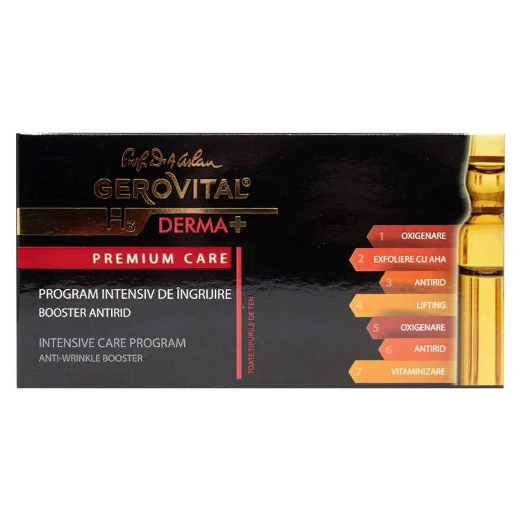 GEROVITAL H3 premium care intensive care program anti wrinkle booster ampo