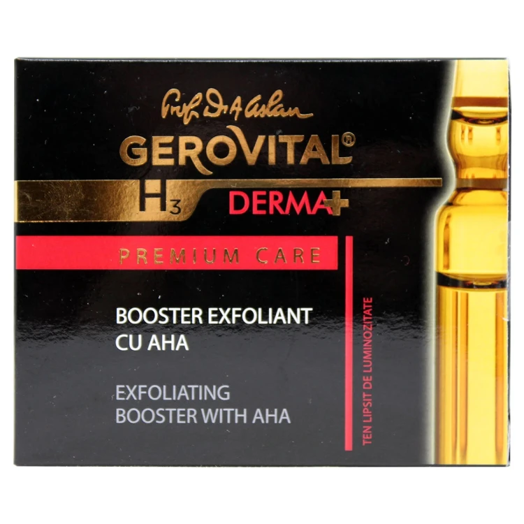 GEROVITAL H3 premium care exfoliating booster with aha amp