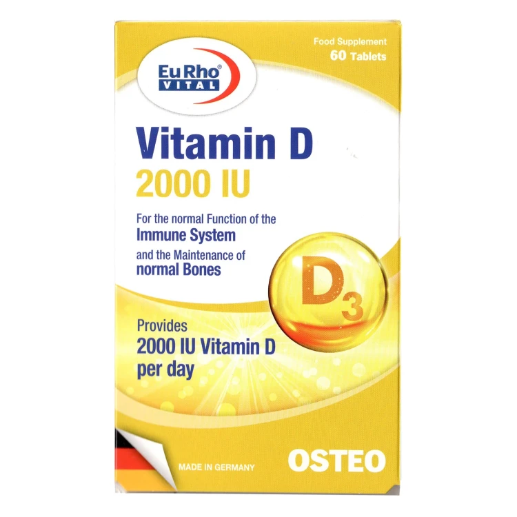 EuRho-VITAL Vitamin D3 2000IU Tab 60 Tablets