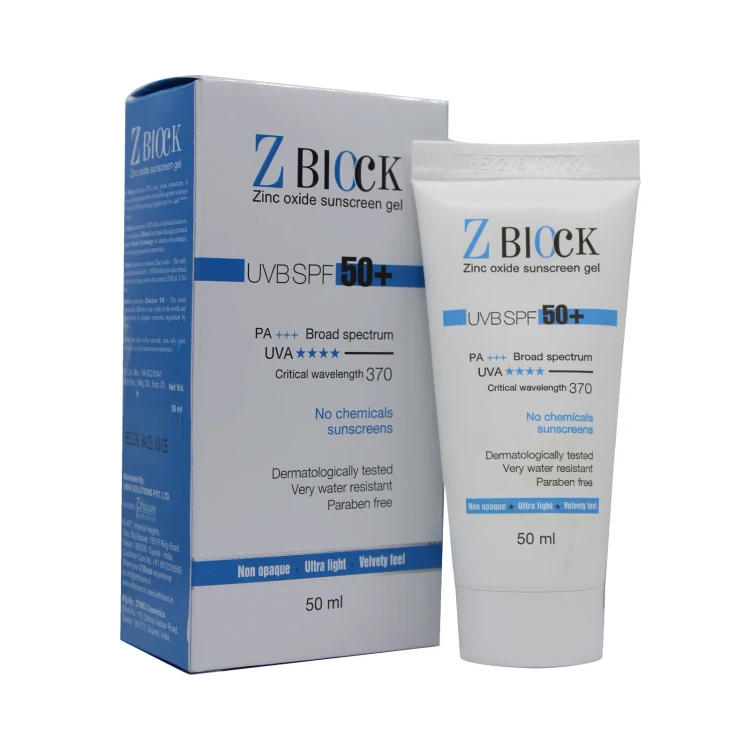 Z Block Sunscreen Gel Spf 50+ 50ml