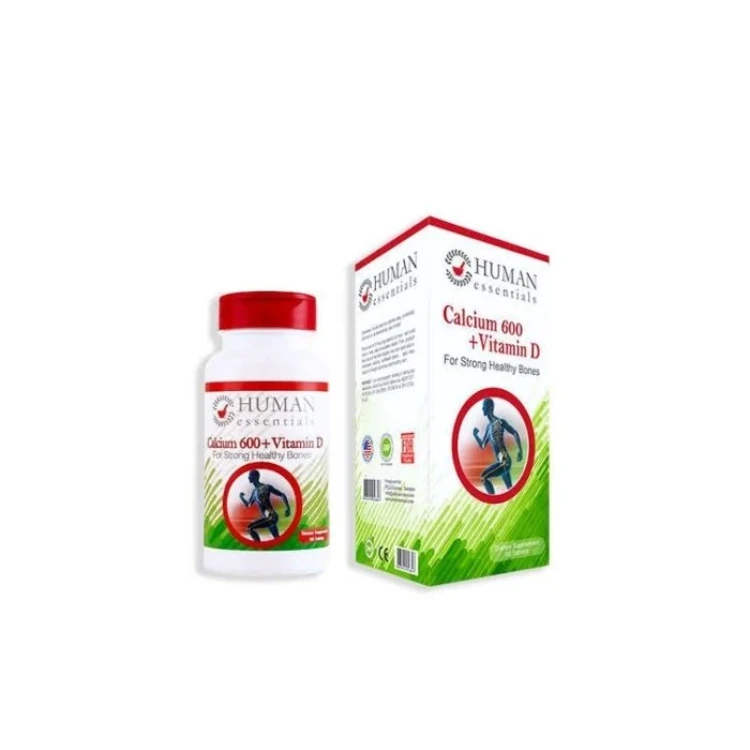 Human Essentials Calcium 600mg with Vit D 400IU Tabs 90'S