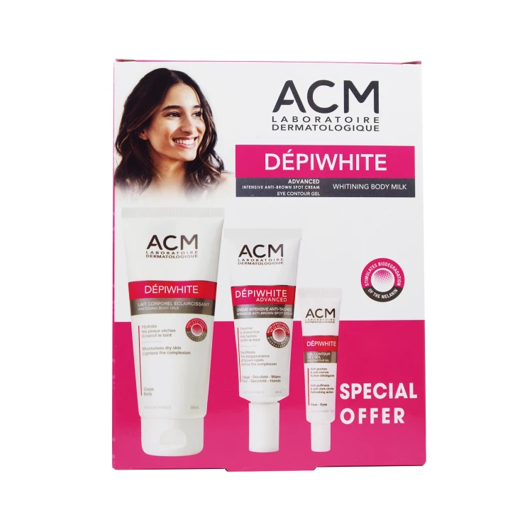 ACM Depiwhite SET1  (Body Milk   Eye   Advance)