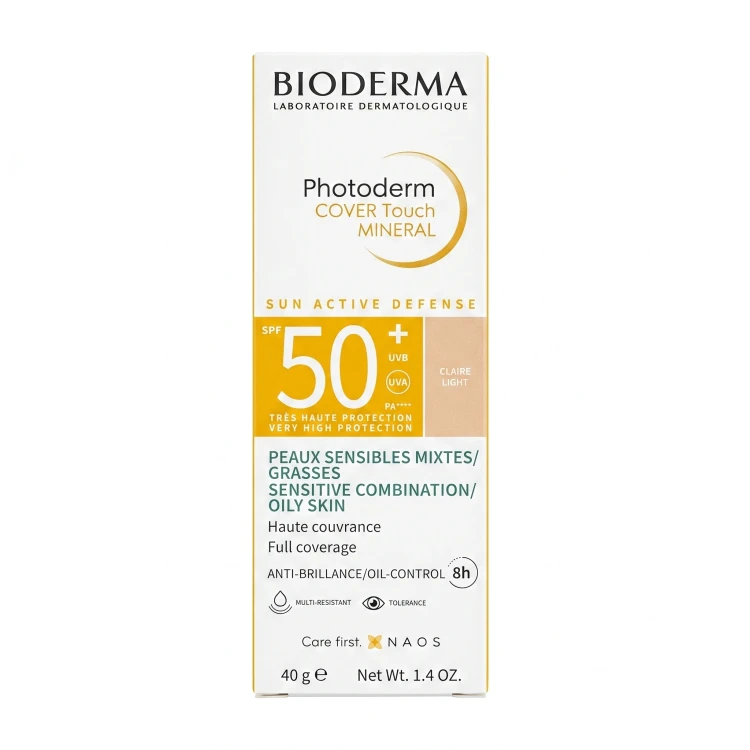بيوديرما فوتوديرم كوفر تاتش SPF 50+ (لون فاتح)