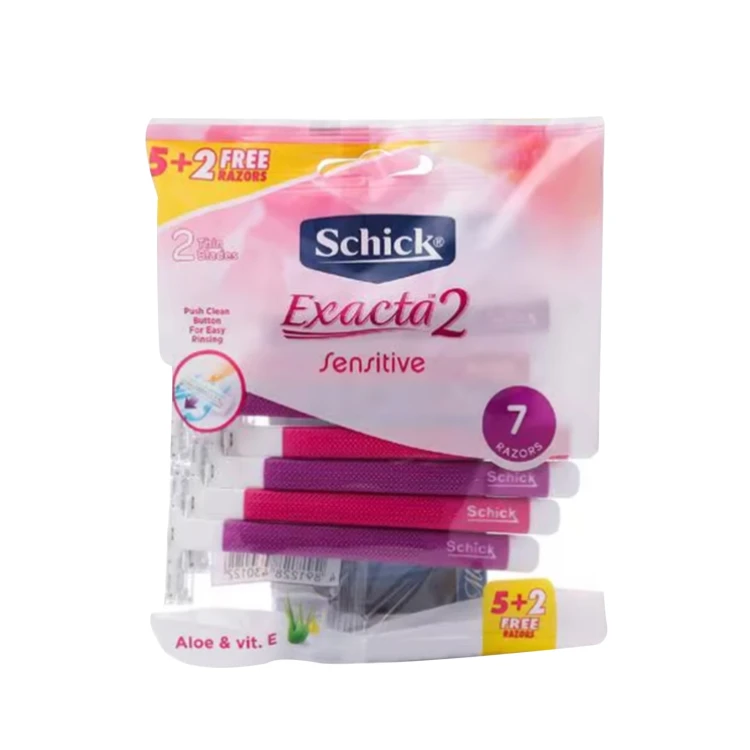 Schick Exacta 2 Women PURPLE Pink 5+2 Free