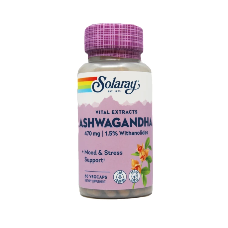 Solaray Ashwagandha  470 MG Caps 60'S