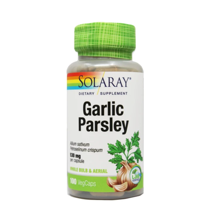 Solaray Garlic & Parsley 530mg Caps 100's