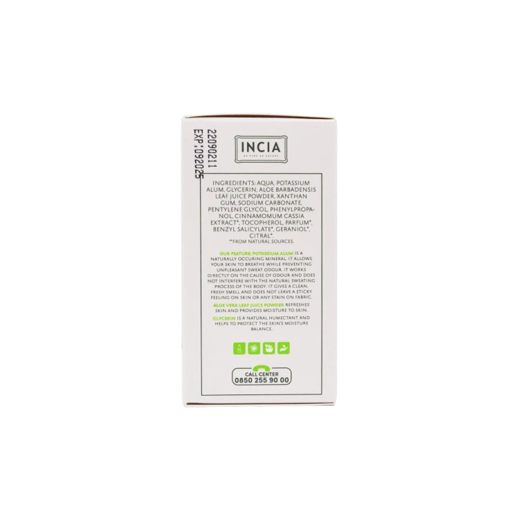 INCIA Natural Roll-on Deodorant For Sensitive Skin 50ML