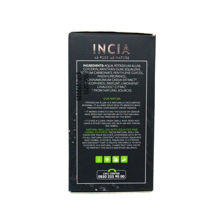 INCIA Natural Roll-on Deodorant For Men 50ML