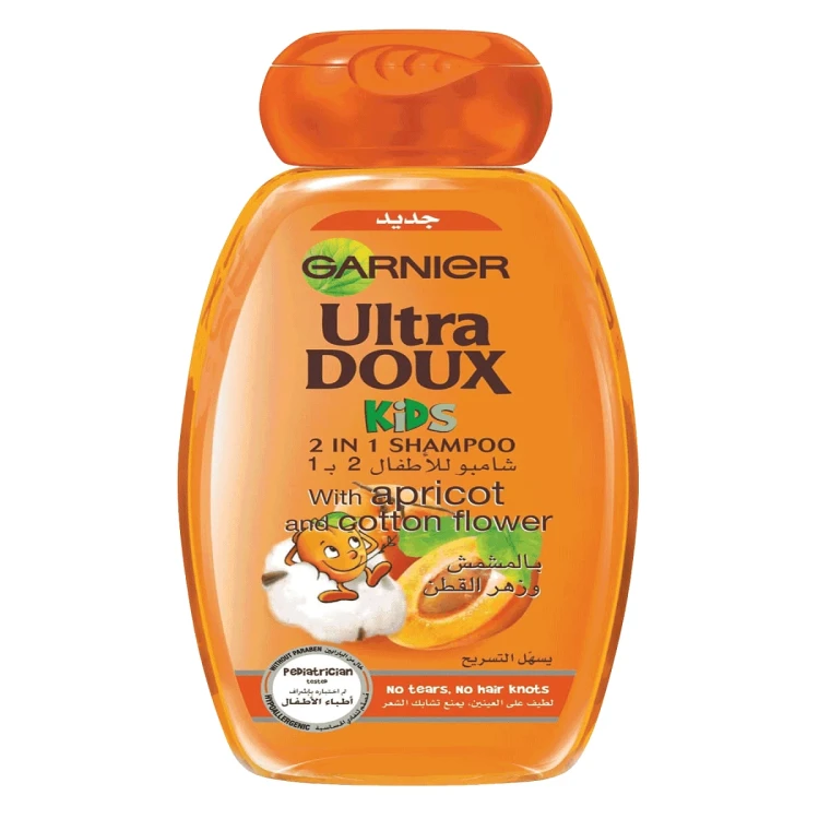 Garnier doux kids 2 in1 shampoo apricot & cotton flower 400 ml