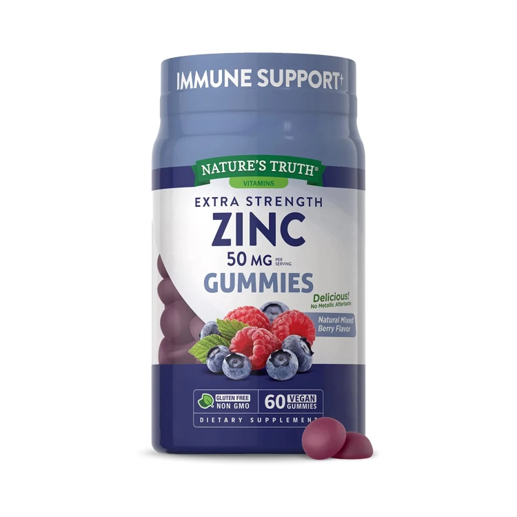 NATURE'S TRUTH ZINC 50MG GUMMIES 60'S