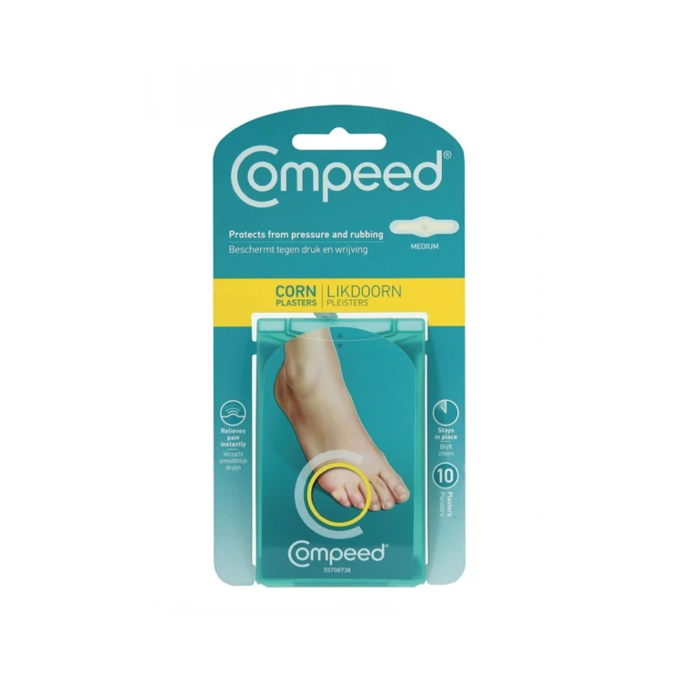 COMPEED CORN PLASTERS Protects From Perssure And Rubbing MEDIUM 10'S