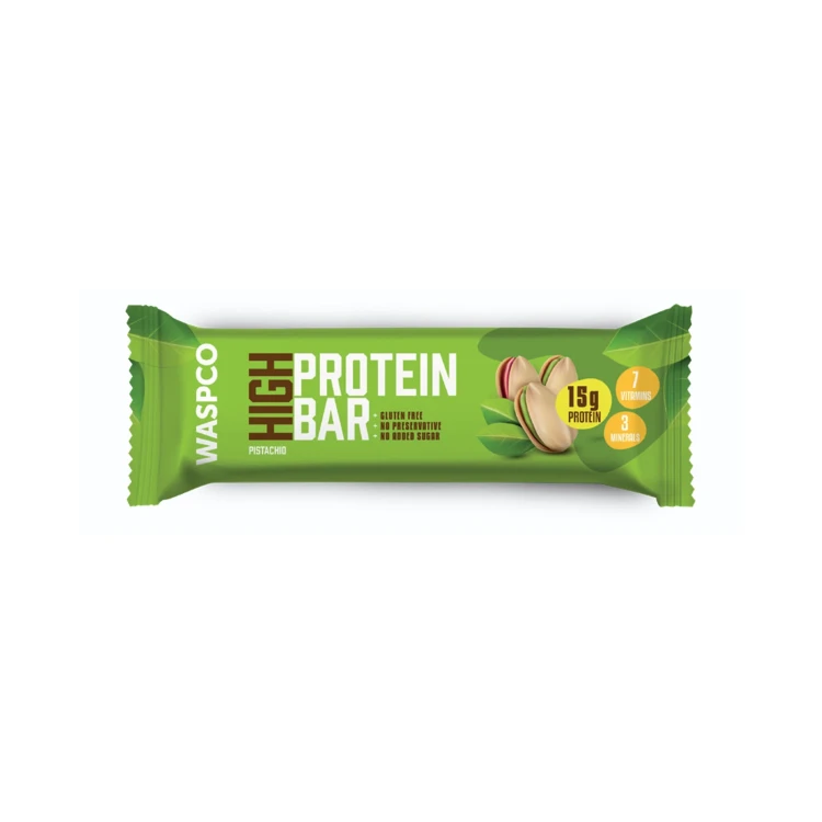 WASPCO PISTACHIO PROTEIN BAR 50GM