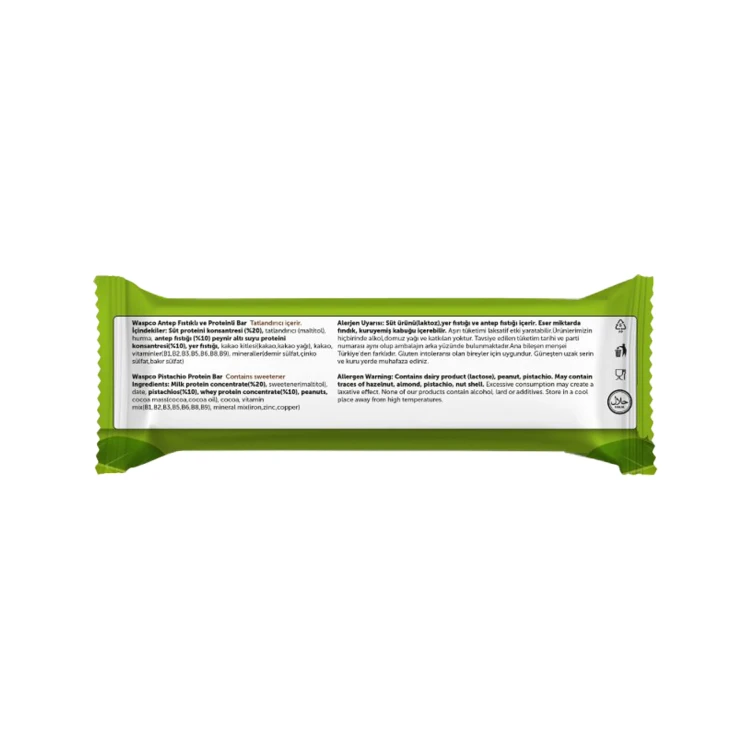 WASPCO PISTACHIO PROTEIN BAR 50GM