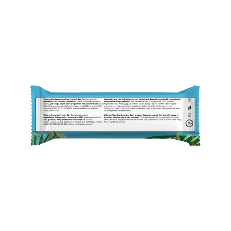 WASPCO COCONUT PROTEIN BAR 50GM