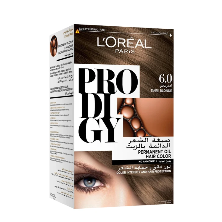 Loreal PRODIGY Hair Colour NO'6.0 Dark Blonde