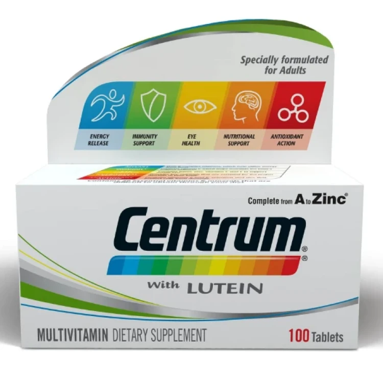 Centrum With Lutein Tabs 100's