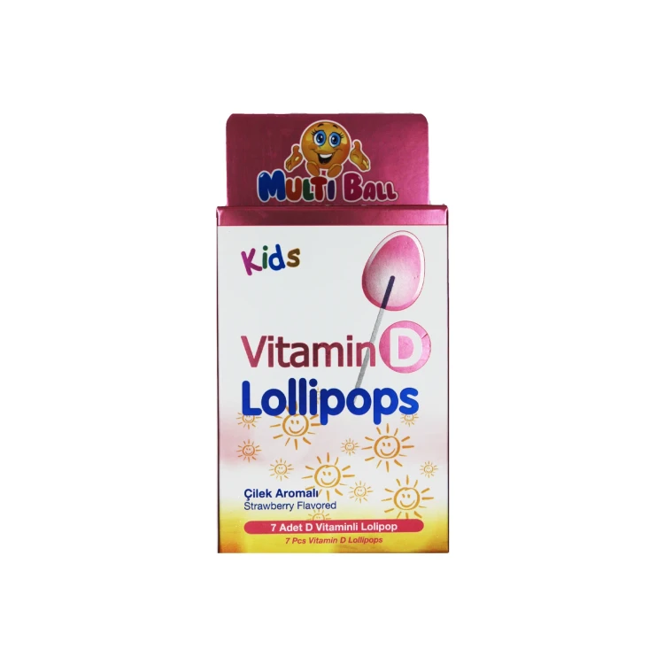 MULTIBALL Kids Vitamin D Lollipops 7'S