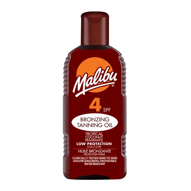 Malibu Bronzing Tanning Oil With Coconut Spf 4 200ML