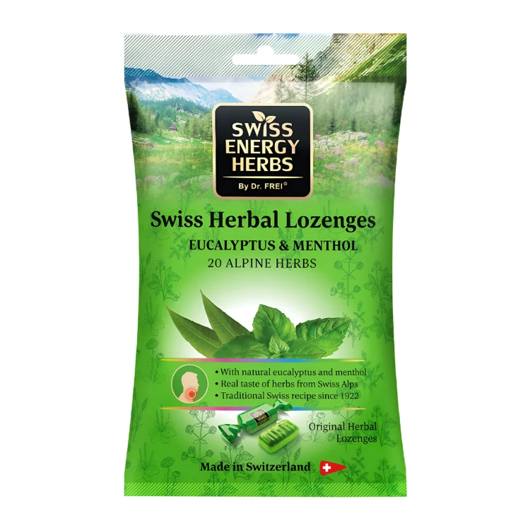 SWISS HERBAL Eucalyptus & Menthol Lozenges 13's