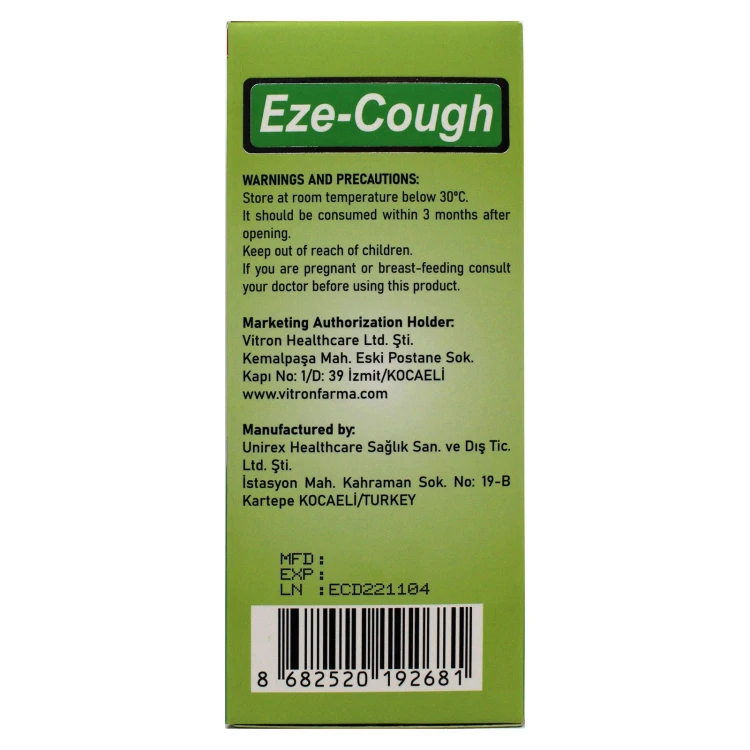 Vitron Eze-Cough Natural Cough Syrup 200ml