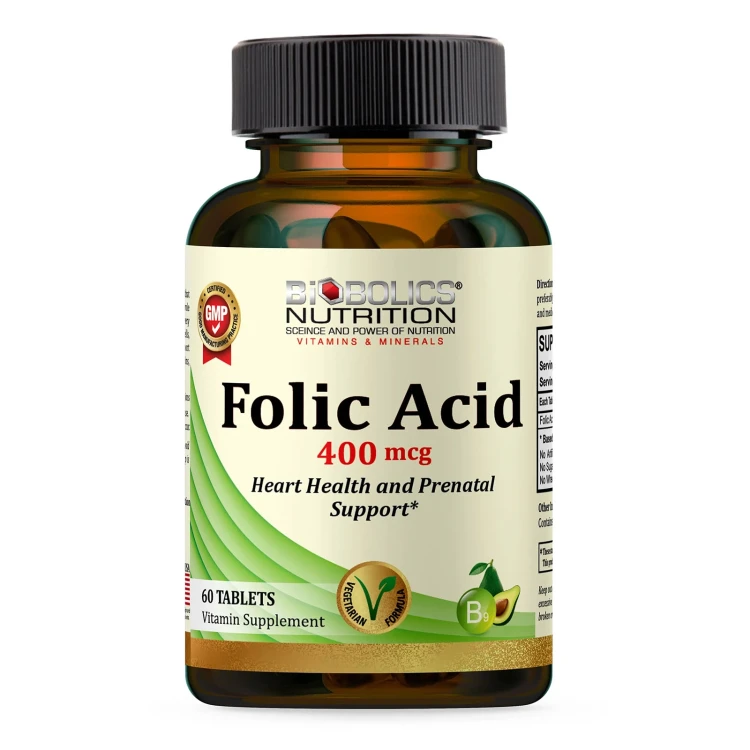 BIOBOLICS Folic Acid 400mcg 60'S Tablets