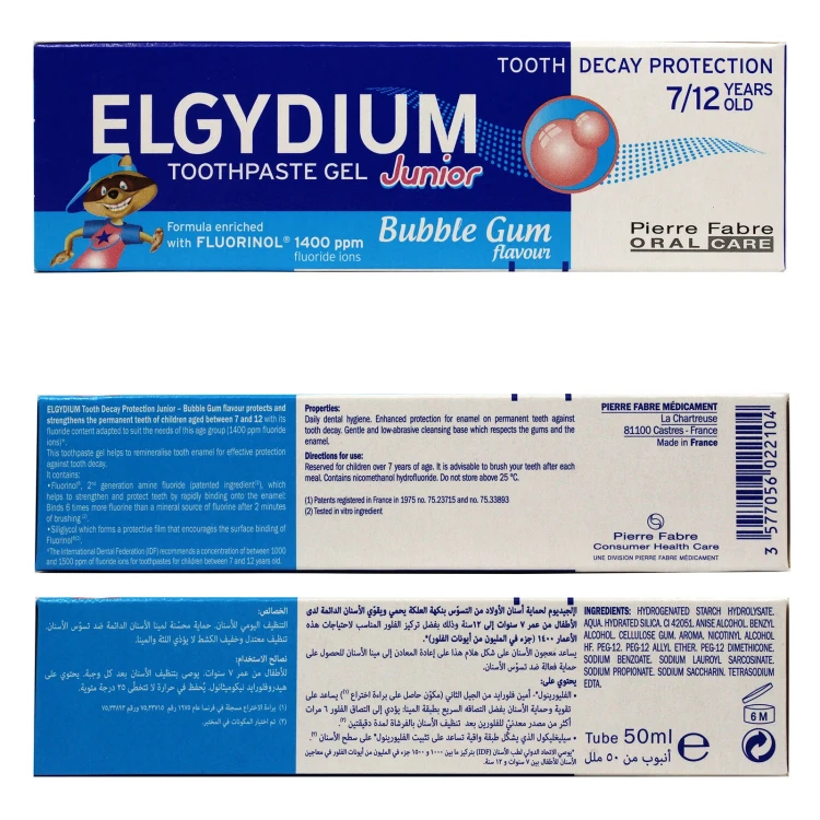 Elgydium TP GEL Junior Bubble GUM 7-12 years 50ML