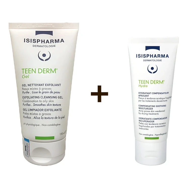 ISIS TEEN DERM Gel 150ml + TEEN DERM Hydra 40ml (OFFER)