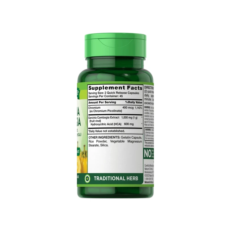 Narure's Truth Garcinia Cambogia plus chromium 90 CAP