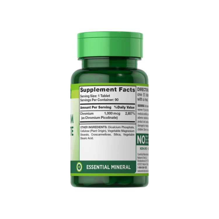 Nature's Truth Chromium Picolinate 1000mg 90TAB