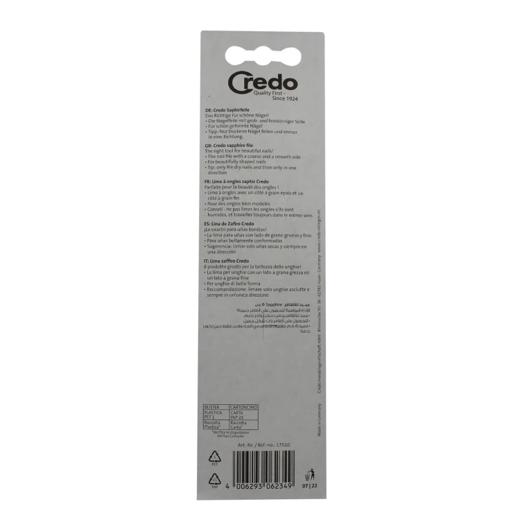 Credo Nail Sapphire File Coarse